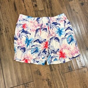 Tropical Floral Print Shorts